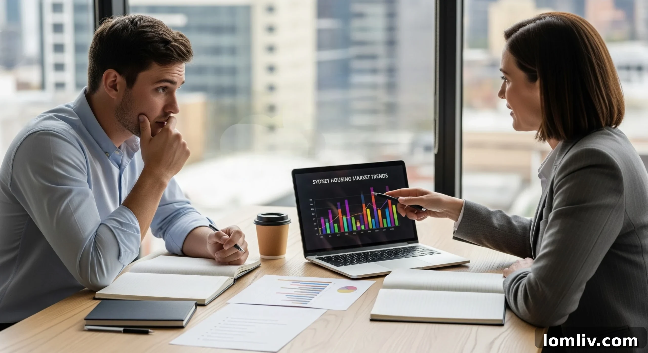 Unlocking Your Australian Property Potential When to Partner with Investment Experts 2 Expert property investor analyzing market data on a computer screen, demonstrating in-depth market research for property investment services.