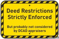 DCAD Fails to Account for Deed Restrictions and Property Impairments