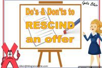 The Consequences of Withdrawing a Purchase Offer