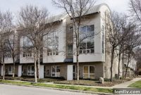 Travis Street Townhome Modern Exterior Museum Inspired Interiors