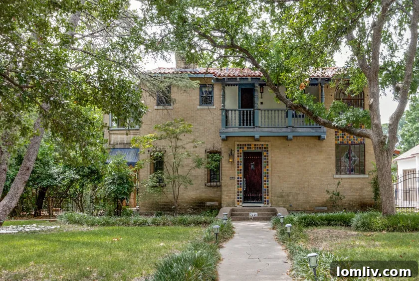 The unique 1932 Spanish Eclectic home at 7226 Lakewood Blvd., designed by Clifford Hutsell.