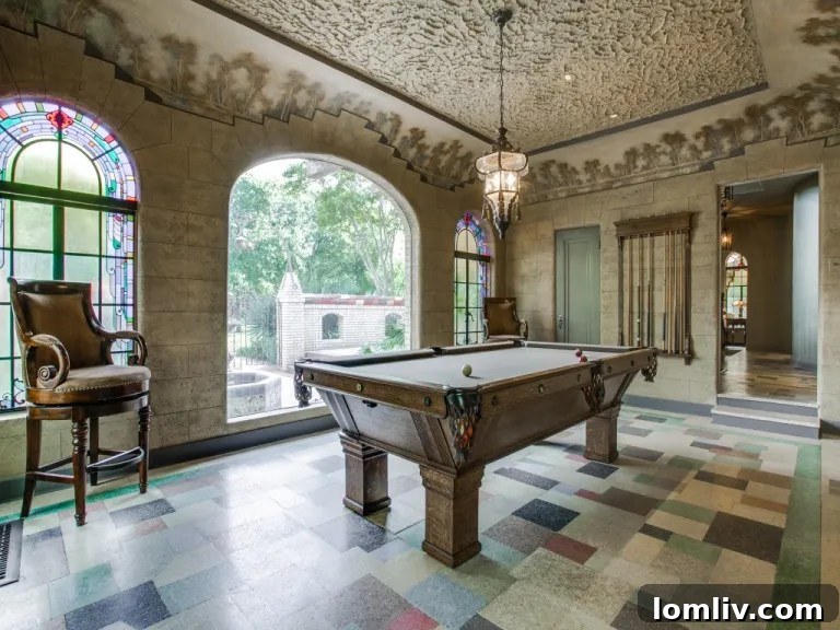Another interior shot of Clifford Hutsell's personal home, highlighting intricate details.