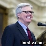 Official portrait of Texas Lt. Governor Dan Patrick, a key figure in the state's legislative landscape.