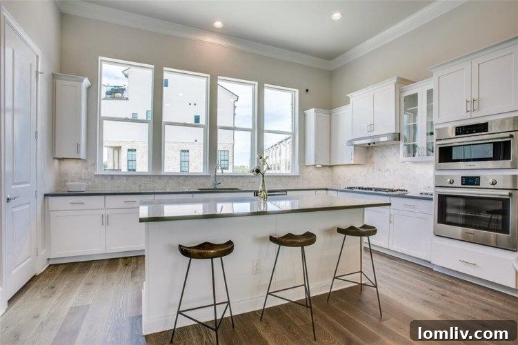 Redefining Luxury Lifestyles at Las Colinas Station 7 Open concept living and dining area in a Las Colinas townhome