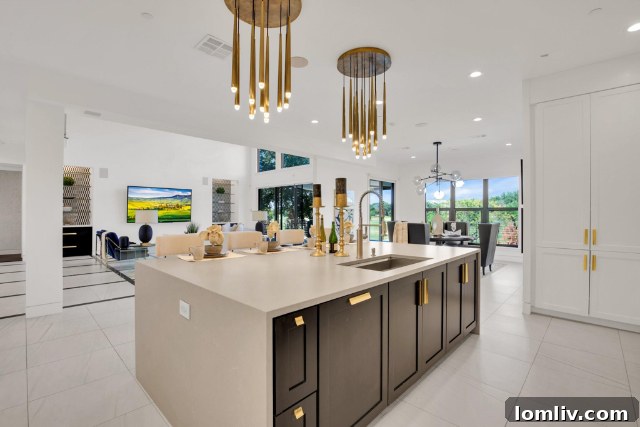 Open Concept Living Space in Hackberry Creek Luxury Residence