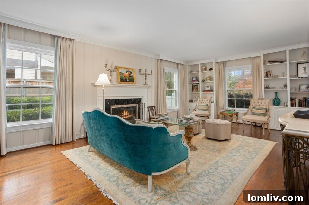 Spacious Living Room in Monticello Fort Worth Home