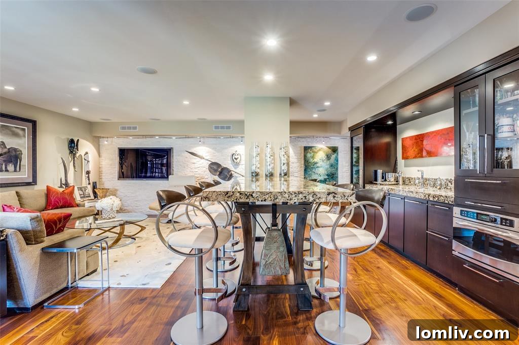 Turtle Creek Vista: A Serene Three-Bedroom Haven 9 Elegant Living Room with Modern Furnishings