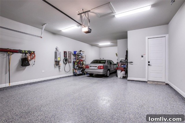 Spacious Garage with Electric Vehicle Charging