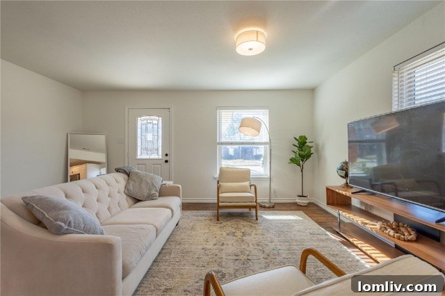 Spacious Living Area with Open Kitchen