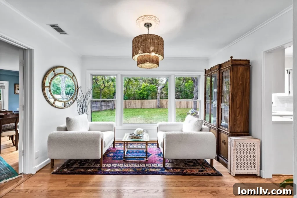 Comfortable Sitting Area Adjacent to Main Living Space