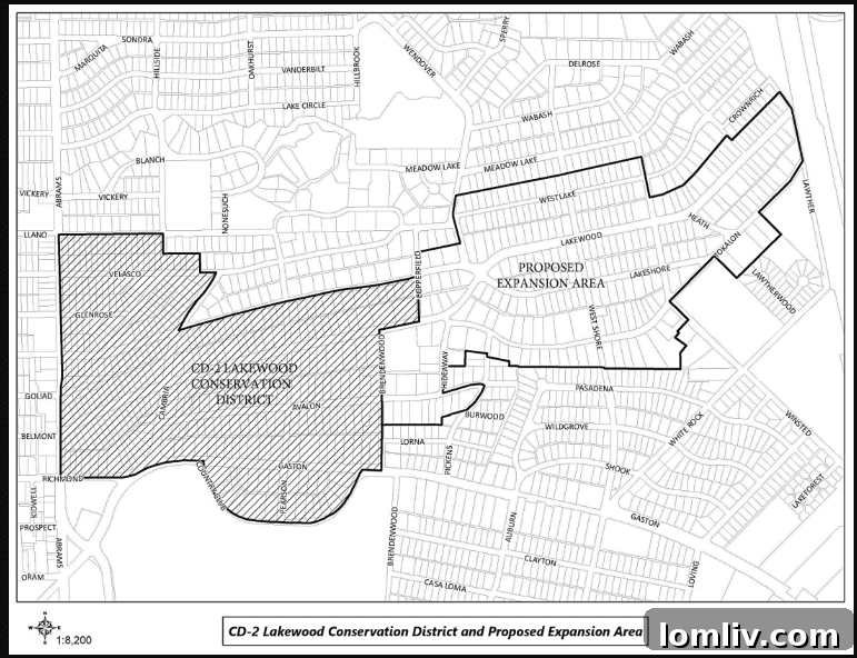 Lakewood neighborhood meeting discussing the conservation district expansion progress