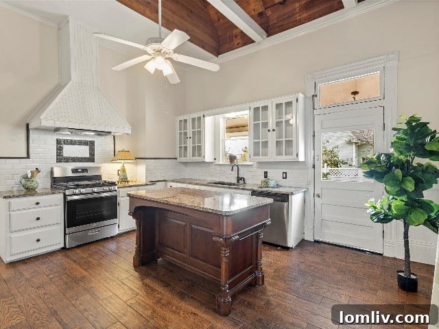 Waxahachie Queen Anne Victorian: A True Gingerbread Fairytale 8 A vibrant interior shot of the historic Queen Anne Victorian home in Waxahachie, showcasing preserved architectural details and a welcoming ambiance.
