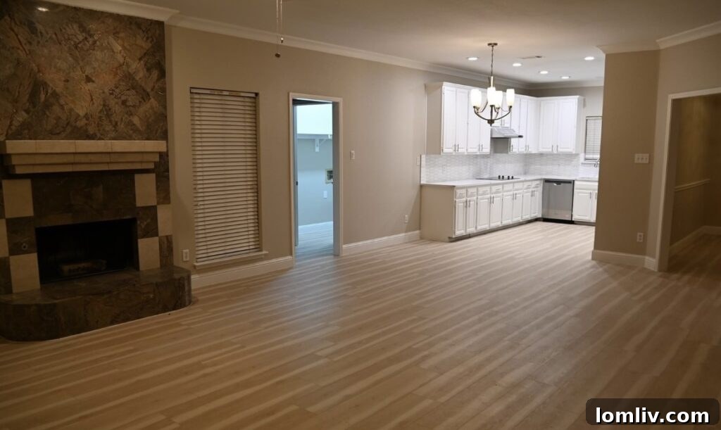 Modern kitchen with ample counter space and storage