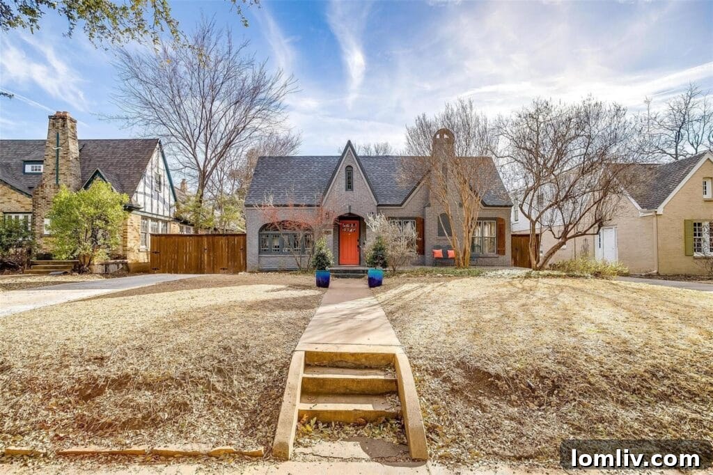 Charming Berkeley Place Cottage Exterior in Fort Worth's Historic Near Southside