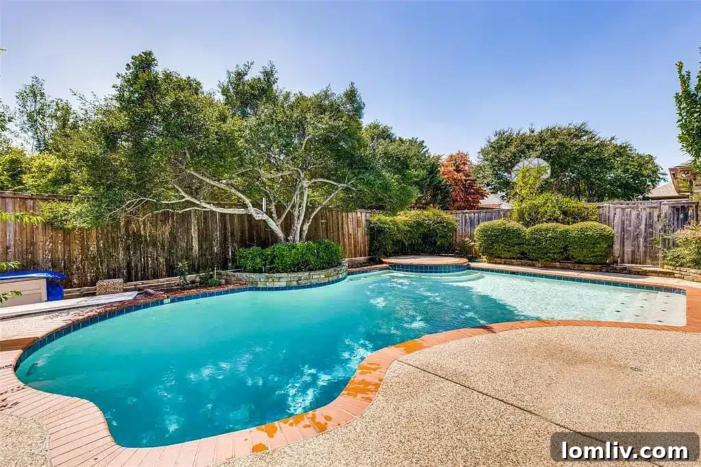 An inviting dining area in the Plano home, perfect for family meals and entertaining.