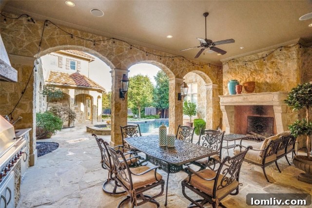 Hillcrest Estates Italian Villa A Legacy For Lifelong Memories 23 Expansive outdoor entertaining space with multiple seating areas