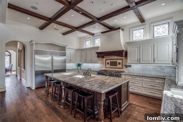 Hillcrest Estates Italian Villa A Legacy For Lifelong Memories 10 Gourmet chef's kitchen with large island and high-end appliances