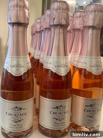 Pink Courtage Champagne for a romantic celebration