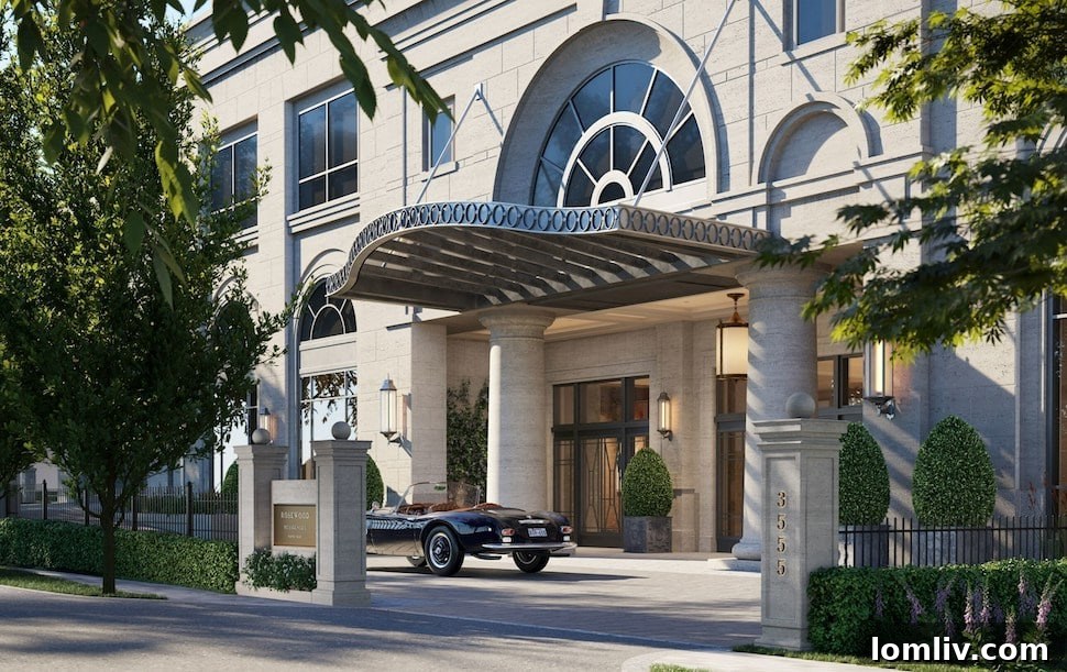 Rosewood Residences Turtle Creek Entrance Rendering