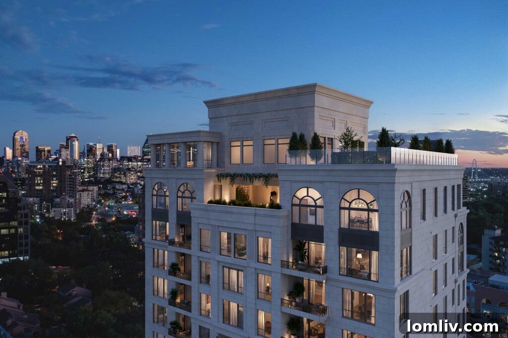 The 17-story Rosewood Residences Turtle Creek will feature floor-to-ceiling windows with skyline views.
