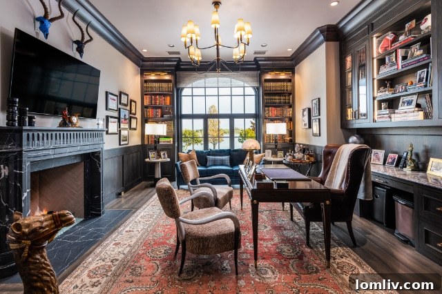 Luxurious foyer of a French transitional estate