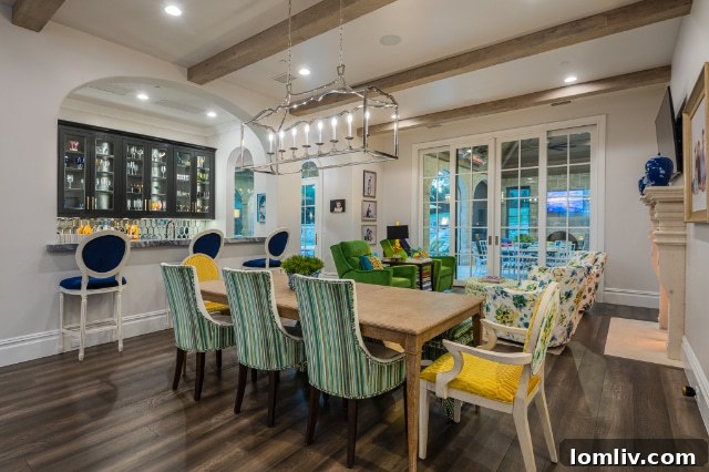 Detailed interior of a luxury White Rock Lake home
