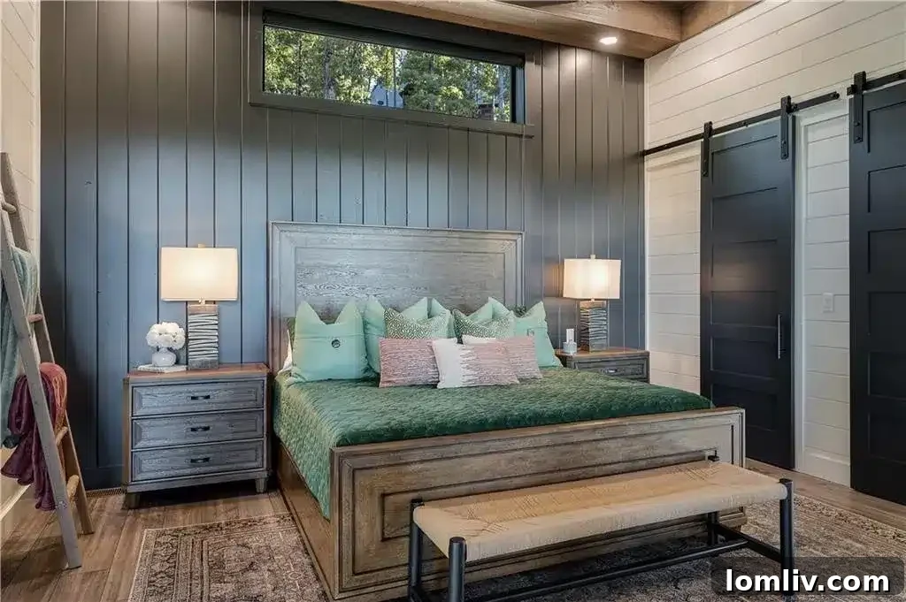 Lower level game room with a wet bar and direct access to an outdoor deck