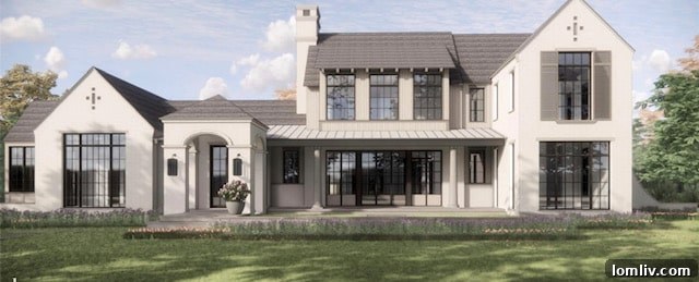 Elegant entrance of a Preston Hollow home