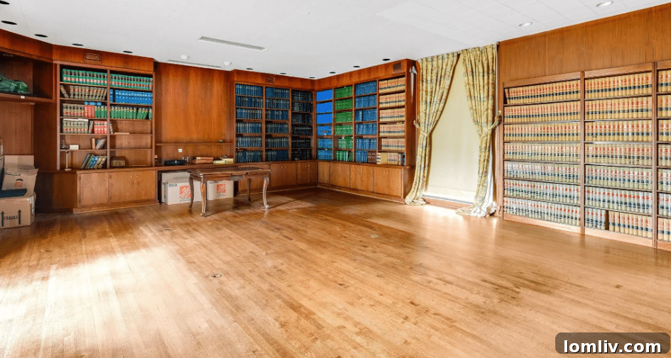 midcentury homes with libraries