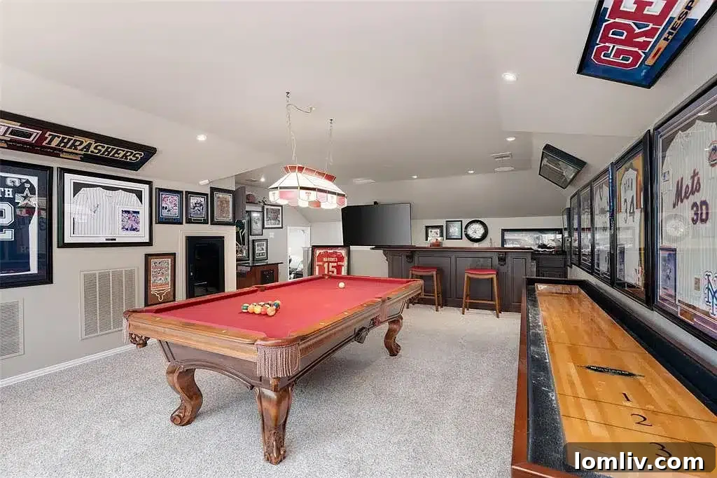 Dedicated game room, perfect for family fun and entertainment at 3513 Cottonwood Springs Drive