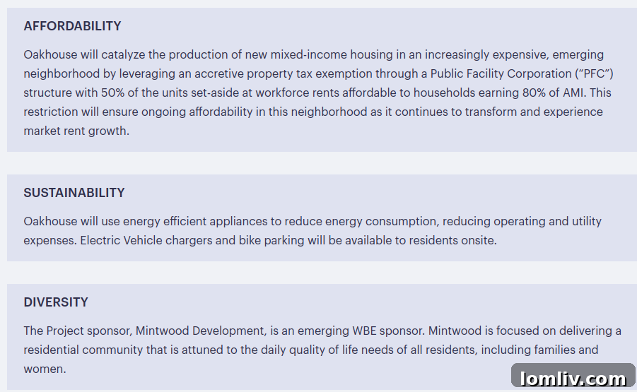 MSquared's Oakhouse webpage showcasing project details and investment rationale.
