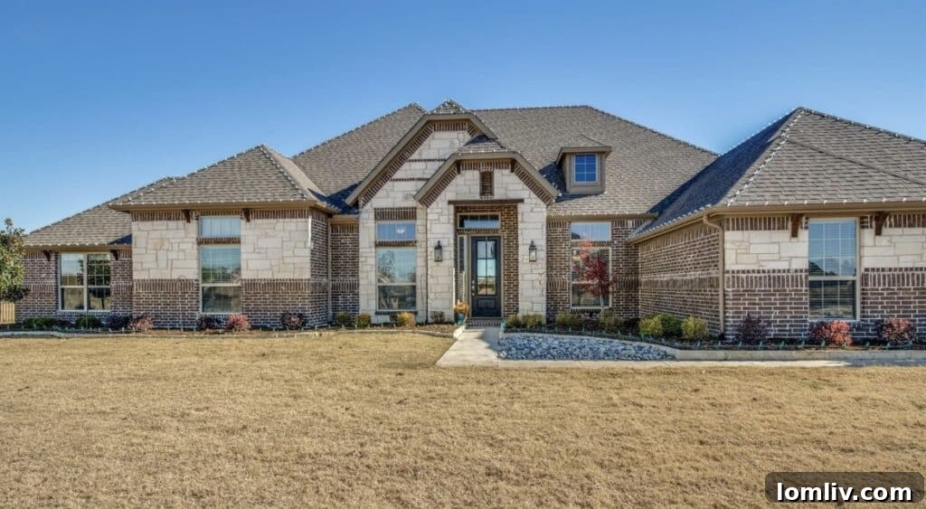 Stylish formal dining room in a Rockwall estate