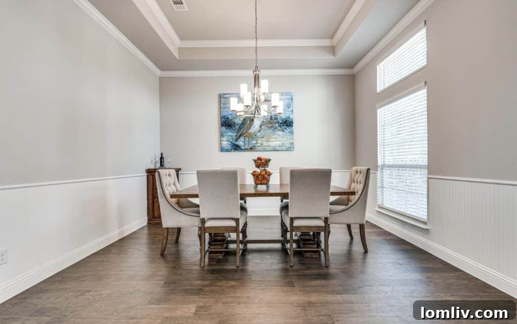 Spacious game room for entertainment in a North Texas home