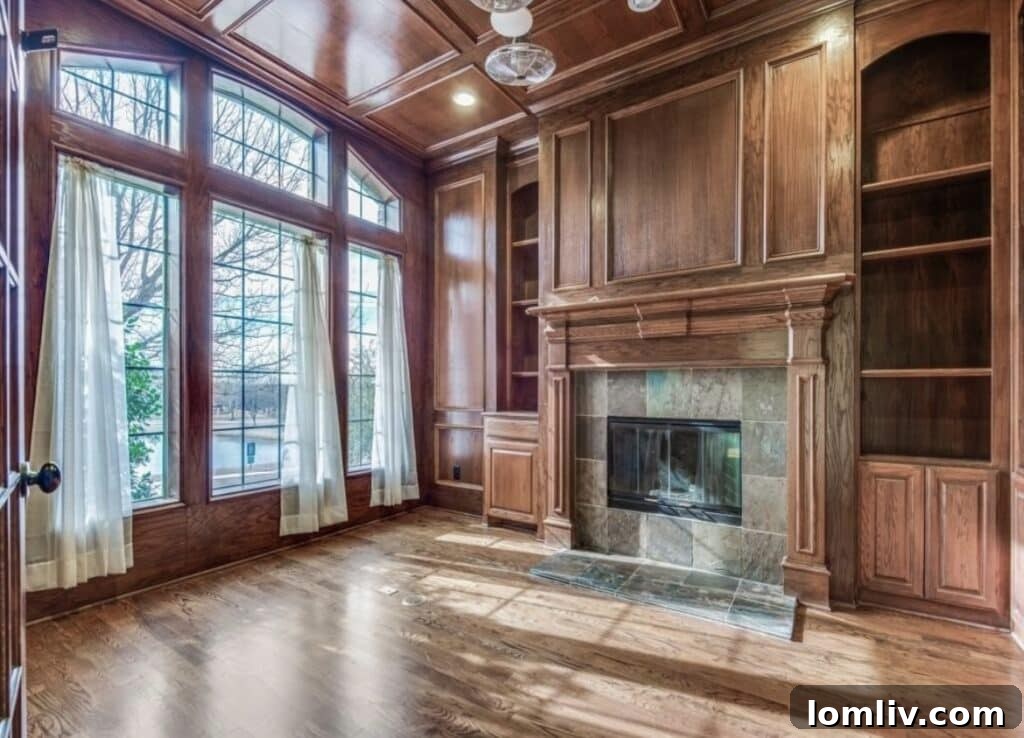 Elegant staircase and grand foyer in a Lewisville estate