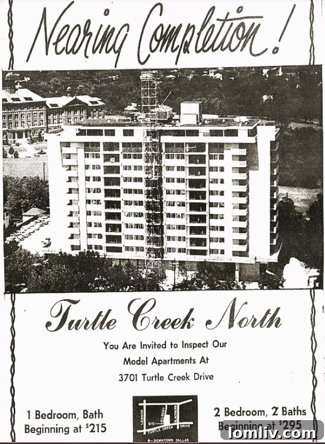Turtle Creek North Ad from May 1962