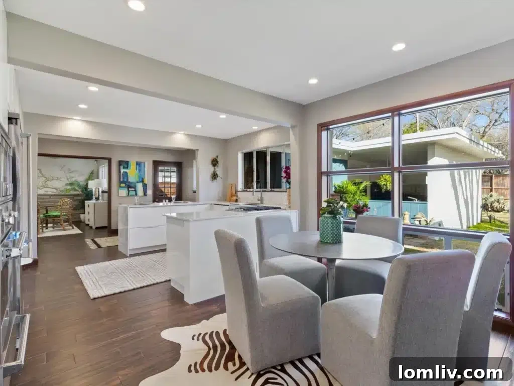 Open floor plan showcasing a spacious living area