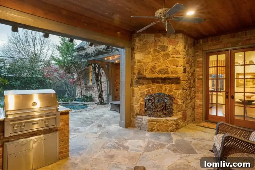 Stunning Backyard Oasis with Pool, Spa, and Outdoor Fireplace
