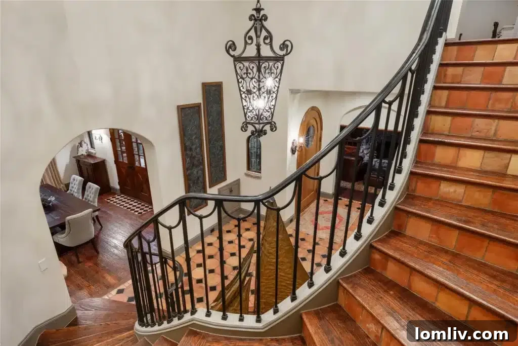 Grand Entrance and Architectural Details of a Custom-Built Home