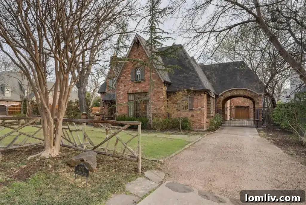 Serene Street View in Preston Hollow with Mature Trees