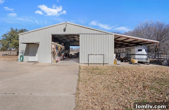 Expansive property with a barn and RV carport