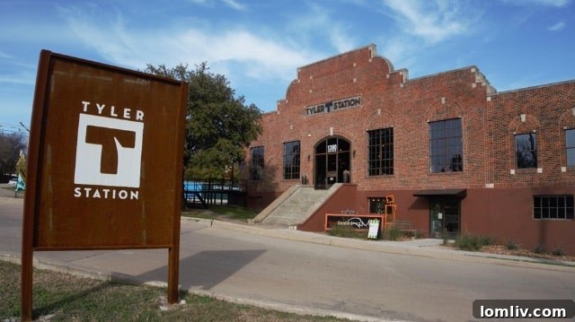 Tyler Station, a historic brick building repurposed as a creative makers' space.