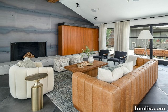 Modern Living Space with Hot Rolled Steel