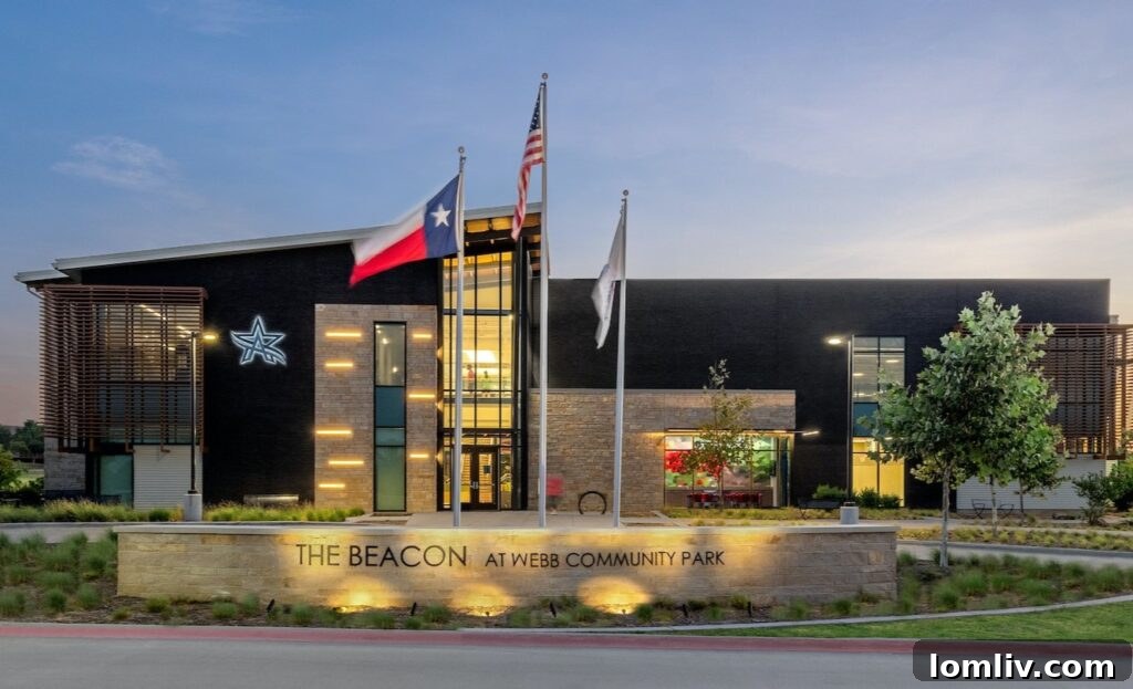 The Beacon Recreation Center exterior, a modern community fitness facility