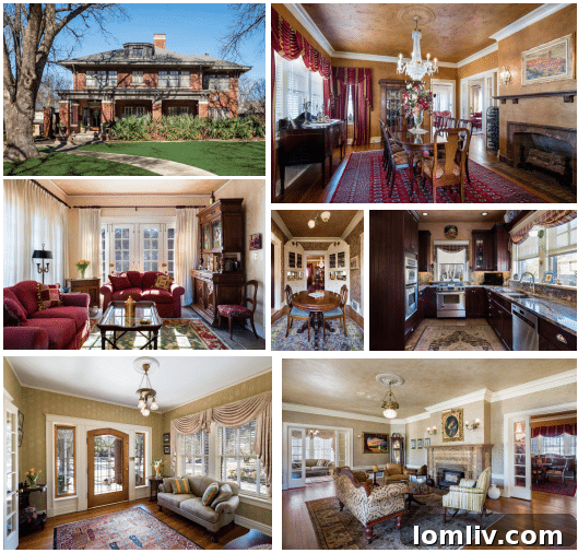 The Prairie-style home at 6017 Swiss Avenue, showcasing its unique horizontal lines and architectural features.