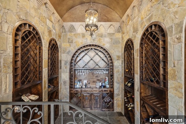 Southlake castle wine cellar