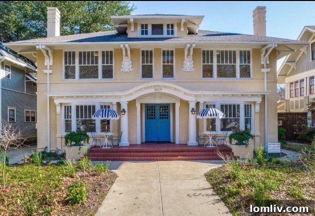 Uncork History And Style: The 2023 Munger Place Wine Walk And Homes Tour 6 A stunning Spanish Mission Revival condo at 5004 Worth
