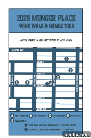 Uncork History And Style: The 2023 Munger Place Wine Walk And Homes Tour 9 A group of people touring a historic home in Munger Place