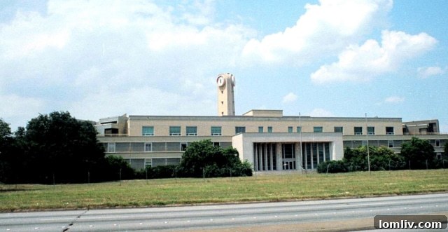 The historic Dr Pepper building, a significant piece of Dallas's industrial and architectural past.