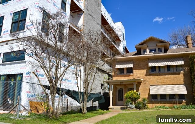 Oak Cliff developers currently have the ability to construct multi-story buildings directly adjacent to single-family historic homes.