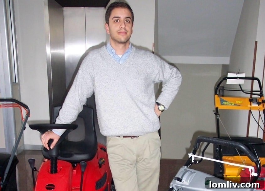 Young Giuseppe 'JP' Piccinini as an engineer before founding JPAR.